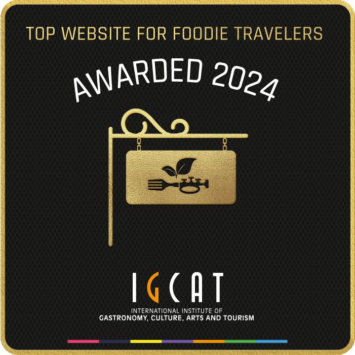 Top website for foodie travelers awarded 2024 IGCAT International Institute of Gastronomy, Culture, Arts and Tourism